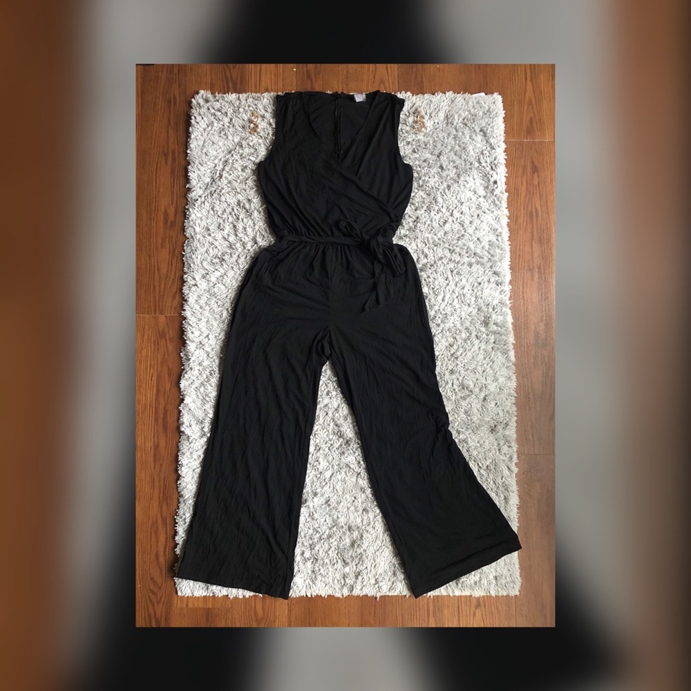 V- Neck Jumpsuit